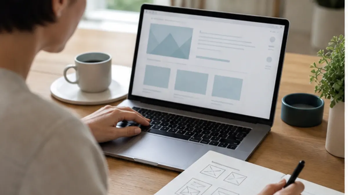 Prototype de page service avec preuves et exemples pour auto-entrepreneur