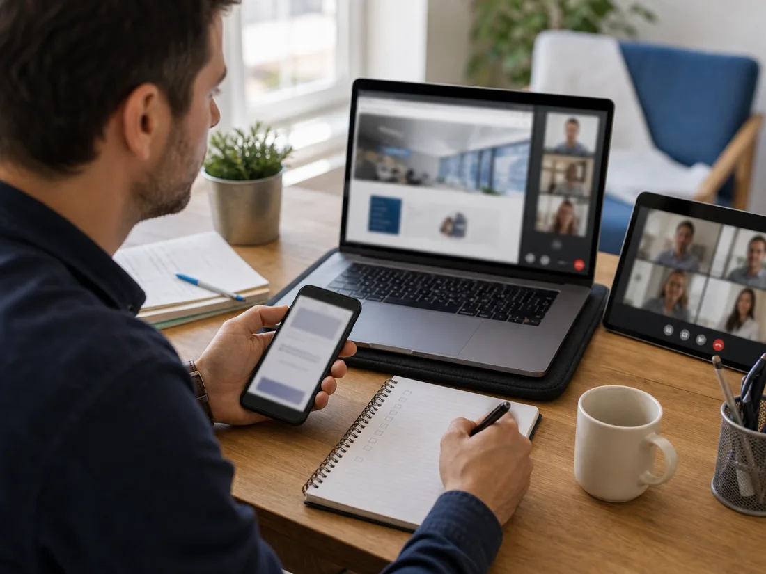 Préparation d un partage écran pour une revue de projet web