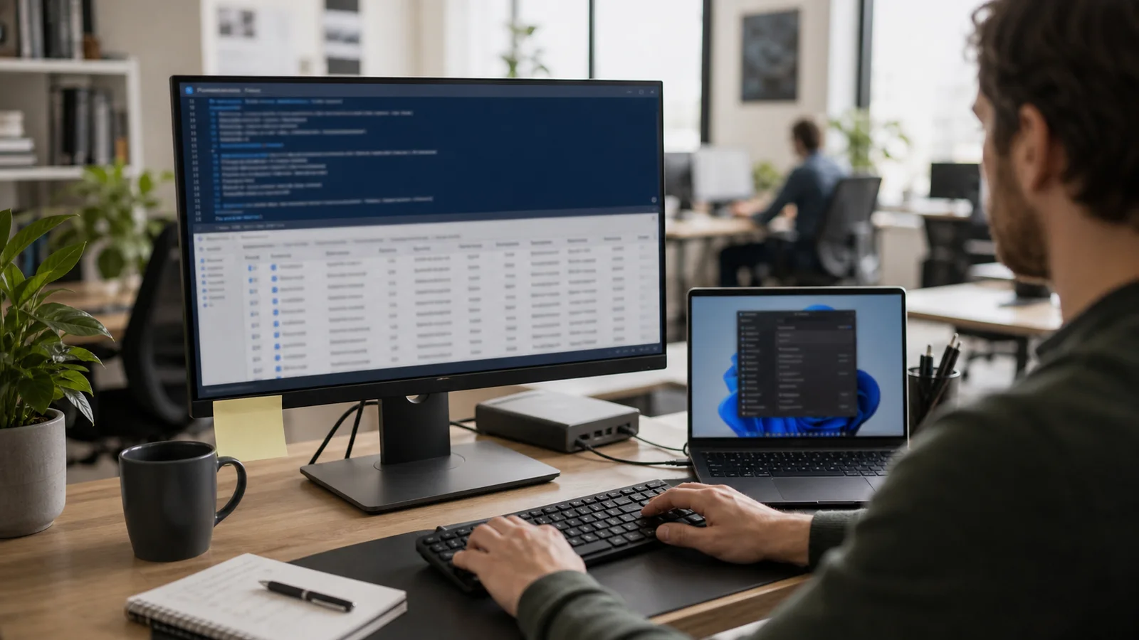 poste administrateur avec inventaire des versions Windows 11