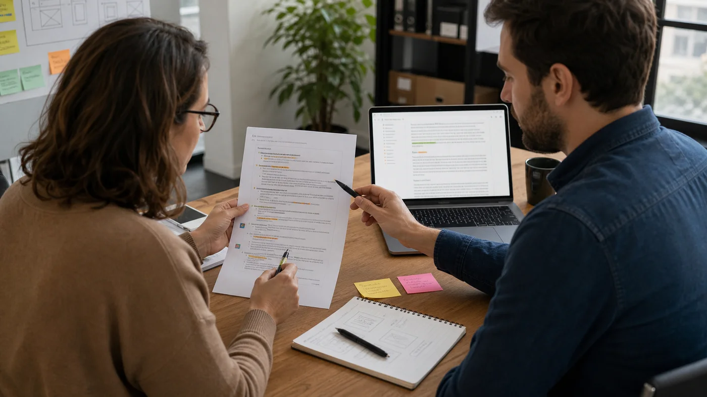 optimisation de contenu web avec structure de titres et intention de recherche