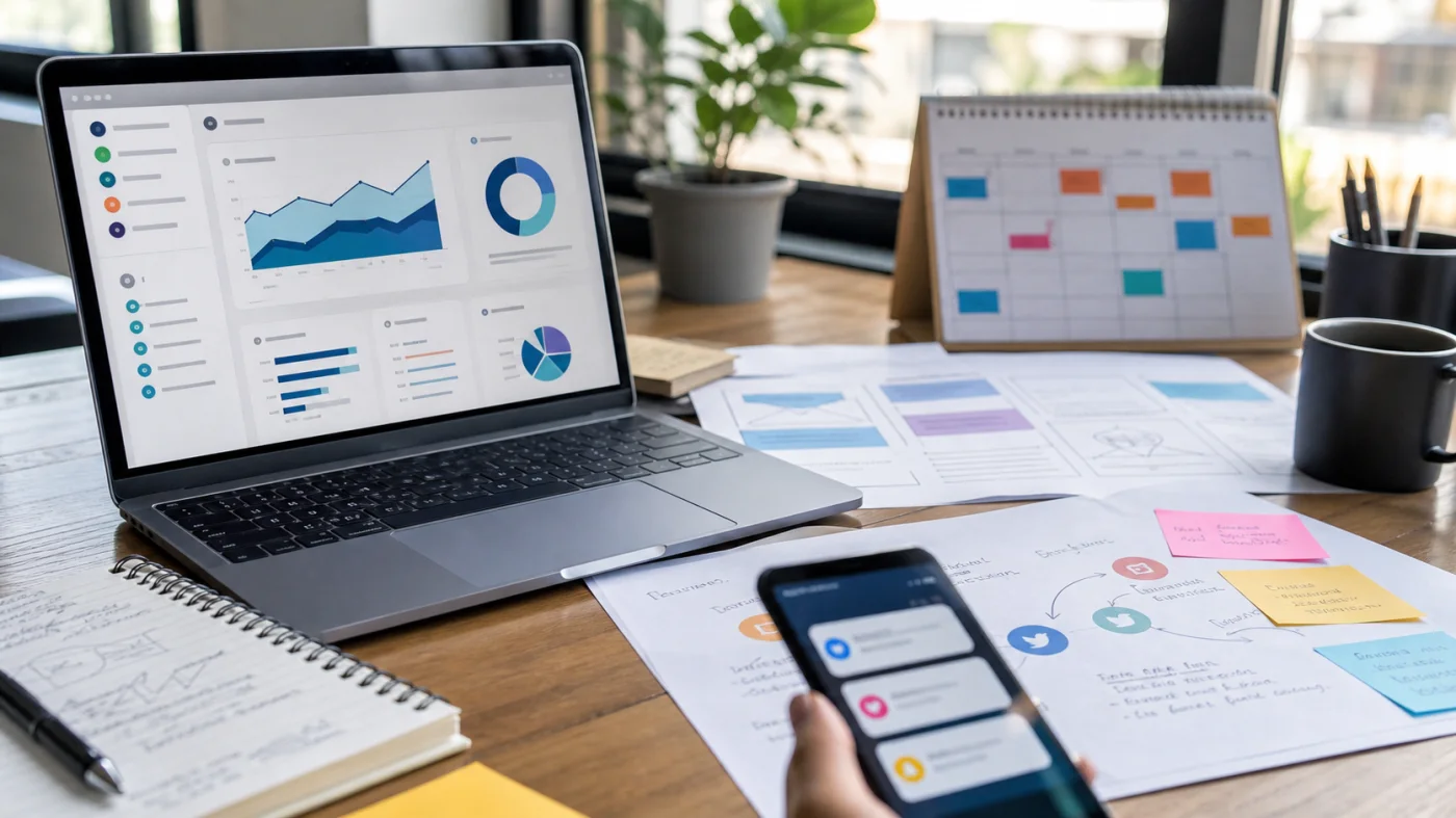 Plan de communication et indicateurs apres lancement de site