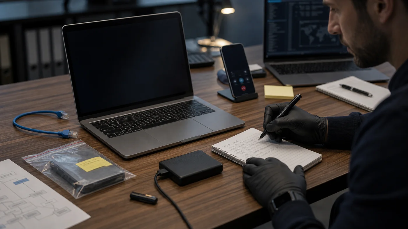 poste isole et preuves documentees apres une cyberattaque