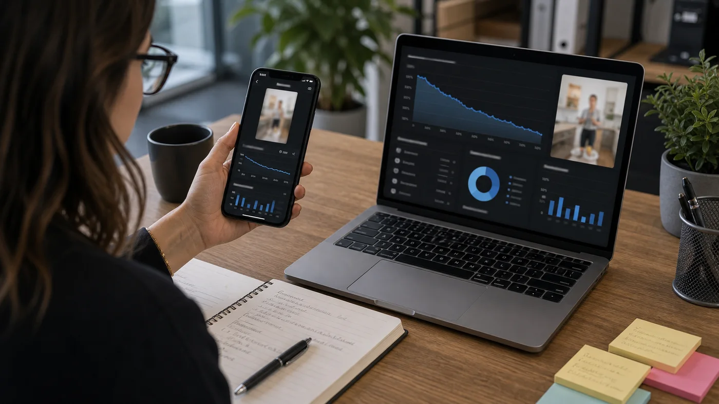 analyse des performances de videos courtes sur smartphone et ordinateur portable