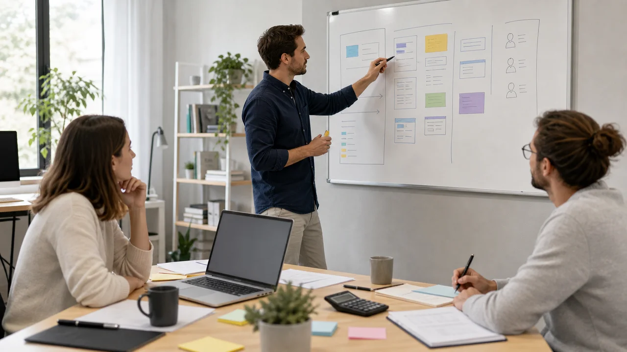 Budget de recrutement prépare dans une agence web