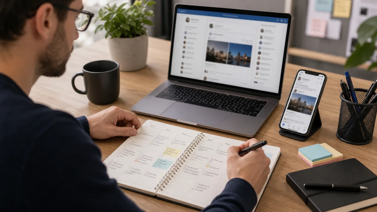 Planification de publications professionnelles sur ordinateur