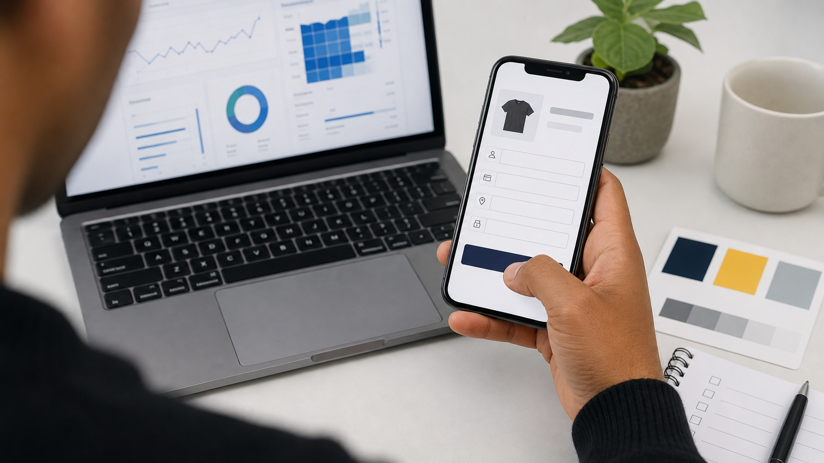 Formulaire mobile testé pendant un audit ergonomique