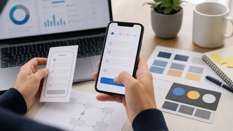 Test d'un formulaire mobile avec champs tactiles