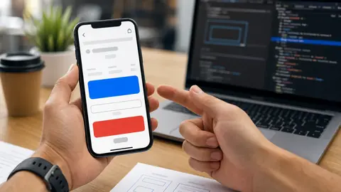 Bouton mobile trop petit, corriger taille et espacement