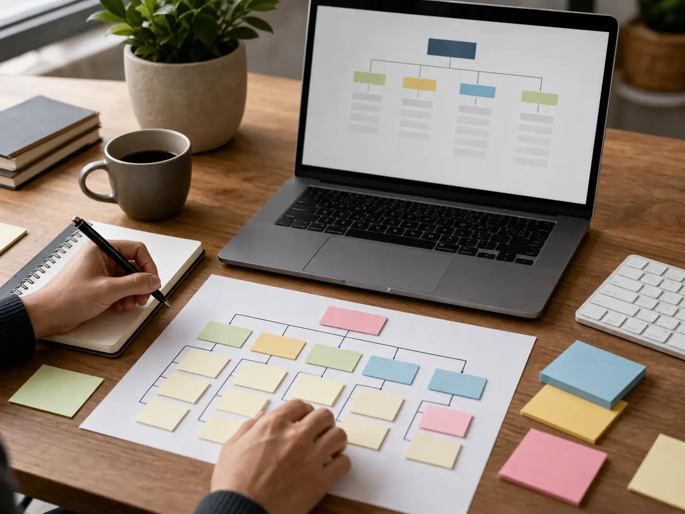 Organisation de pages avant choix des URL