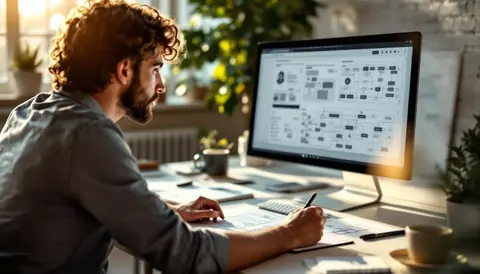 Atelier UX avec wireframes, parcours utilisateur et tableau de priorisation